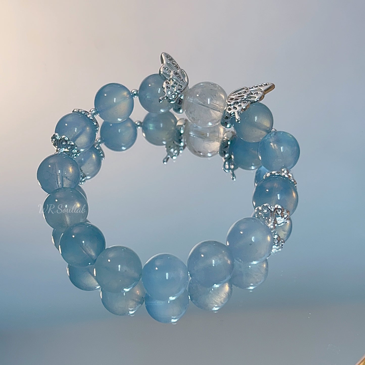 Ocean Heart Design Crystal Bracelet