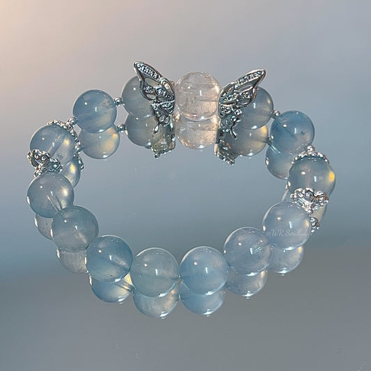 Ocean Heart Design Crystal Bracelet