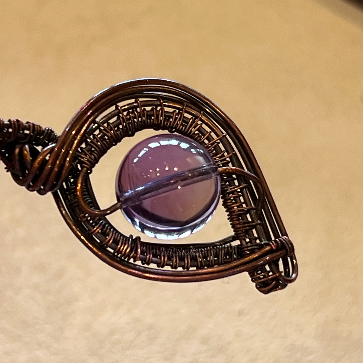 Amethyst Vintage Wire Wrap Pendant