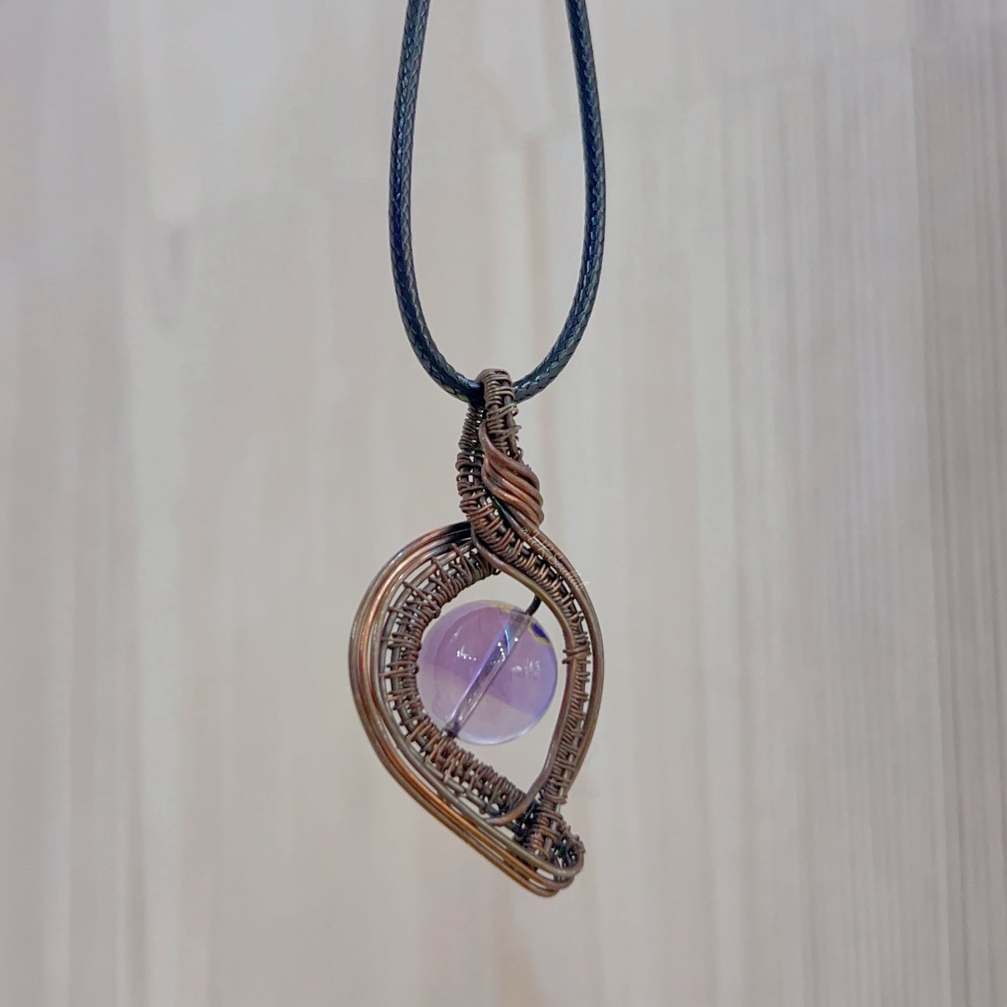 Amethyst Vintage Wire Wrap Pendant